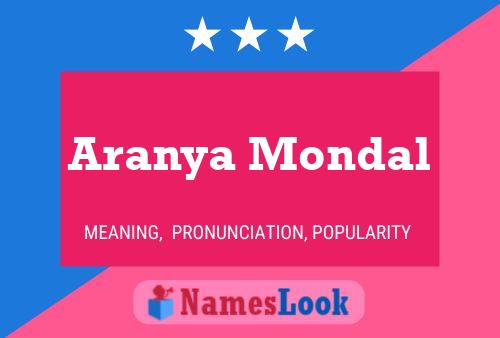 Affiche de nom Aranya Mondal