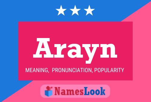 Affiche de nom Arayn