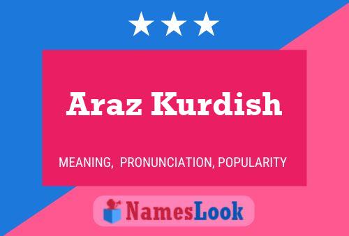 Affiche de nom Araz Kurdish