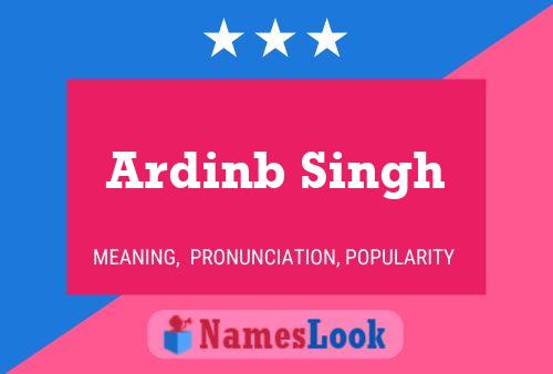 Affiche de nom Ardinb Singh