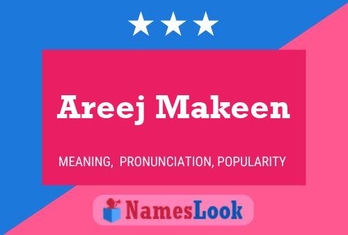 Affiche de nom Areej Makeen