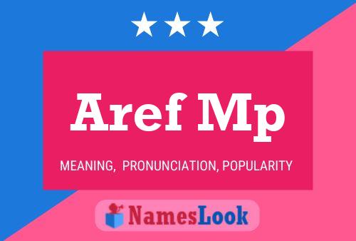 Affiche de nom Aref Mp