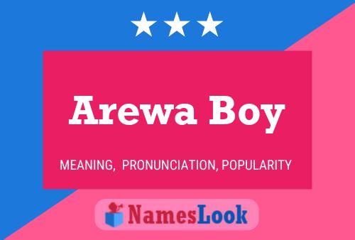 Affiche de nom Arewa Boy