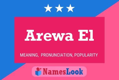 Affiche de nom Arewa El