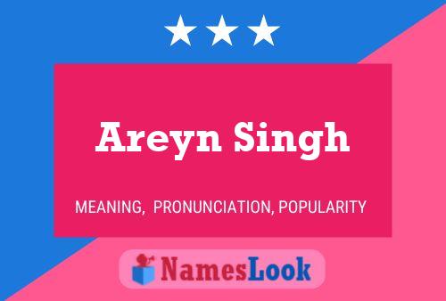 Affiche de nom Areyn Singh