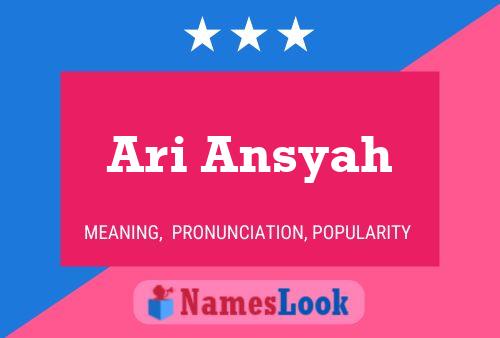 Affiche de nom Ari Ansyah