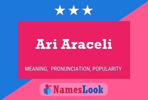 Affiche de nom Ari Araceli