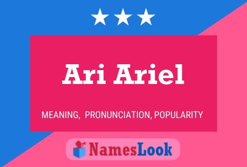 Affiche de nom Ari Ariel