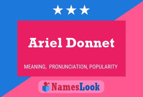 Affiche de nom Ariel Donnet