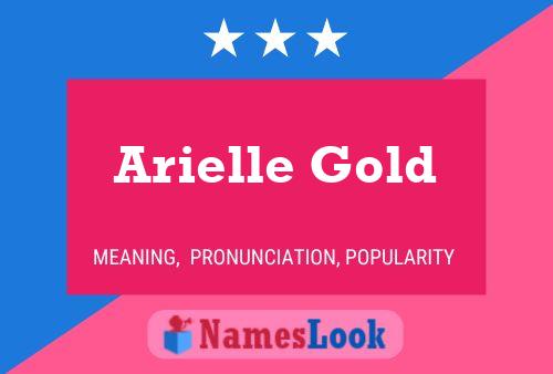 Affiche de nom Arielle Gold