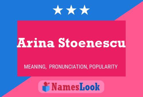 Affiche de nom Arina Stoenescu