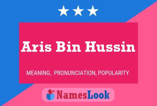 Affiche de nom Aris Bin Hussin