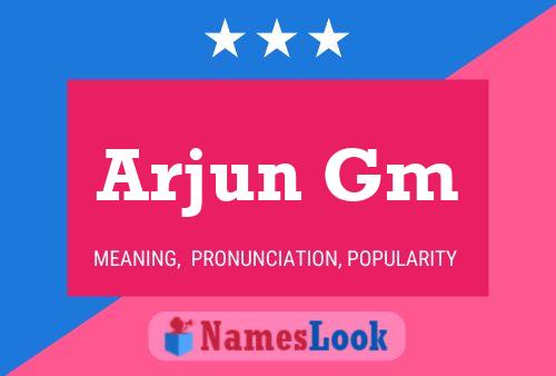 Affiche de nom Arjun Gm