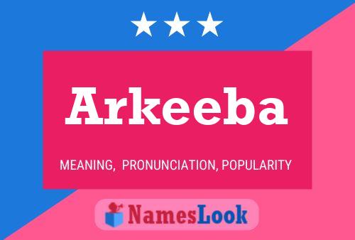 Affiche de nom Arkeeba