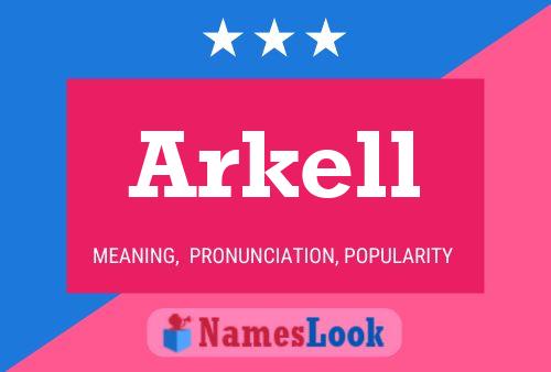 Affiche de nom Arkell