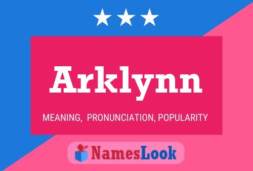 Affiche de nom Arklynn