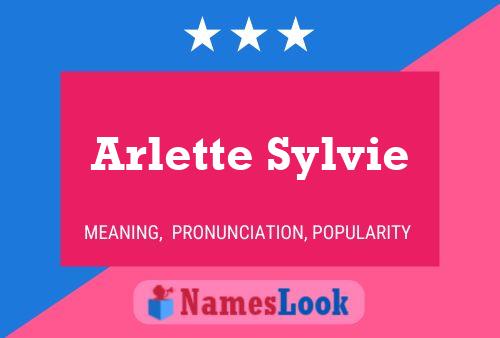 Affiche de nom Arlette Sylvie