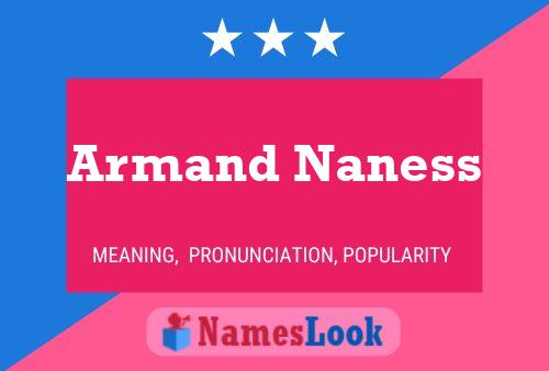 Affiche de nom Armand Naness