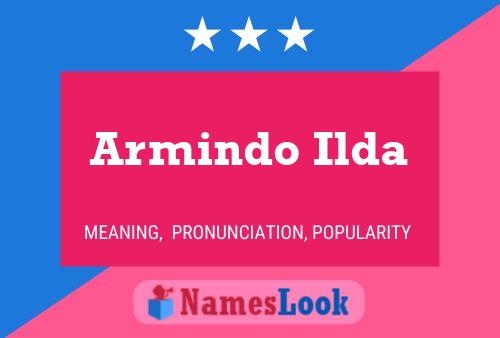 Affiche de nom Armindo Ilda