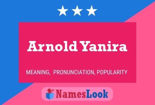 Affiche de nom Arnold Yanira