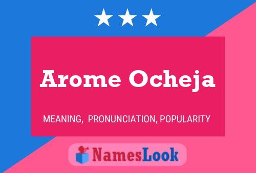 Affiche de nom Arome Ocheja