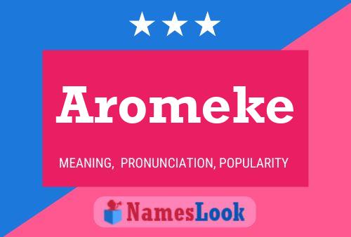 Affiche de nom Aromeke