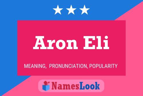 Affiche de nom Aron Eli