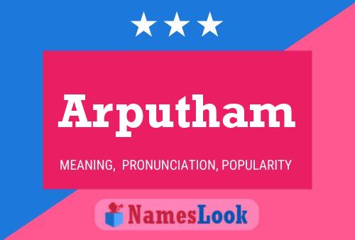 Affiche de nom Arputham