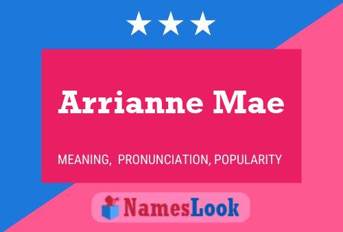 Affiche de nom Arrianne Mae