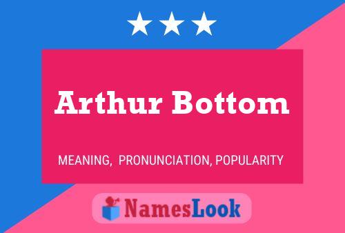 Affiche de nom Arthur Bottom