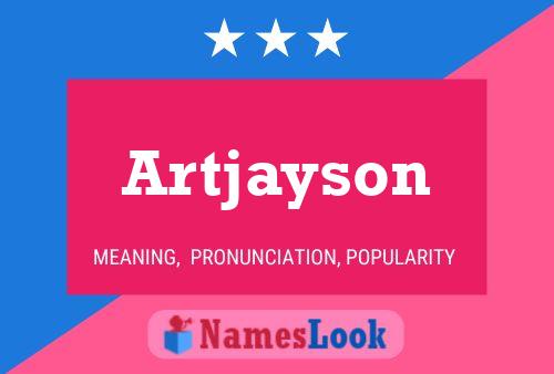 Affiche de nom Artjayson