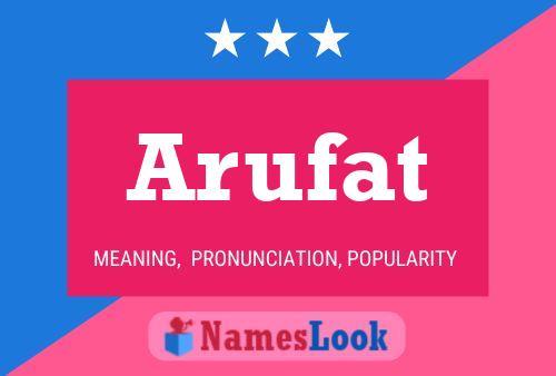 Affiche de nom Arufat