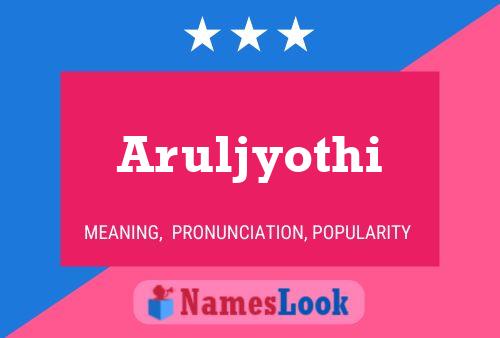 Affiche de nom Aruljyothi