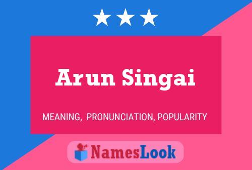 Affiche de nom Arun Singai