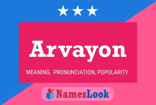 Affiche de nom Arvayon