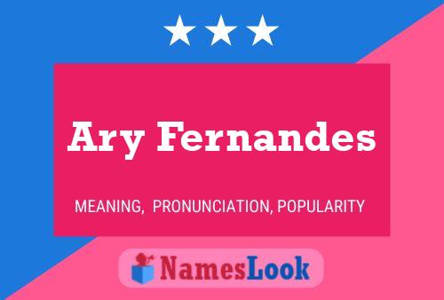 Affiche de nom Ary Fernandes