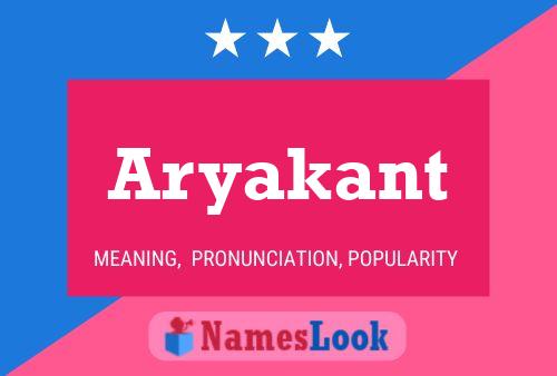 Affiche de nom Aryakant