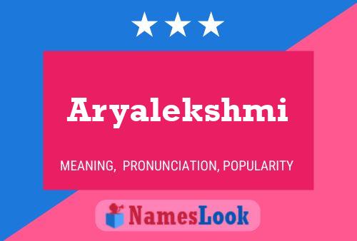 Affiche de nom Aryalekshmi