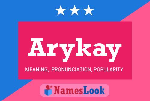 Affiche de nom Arykay