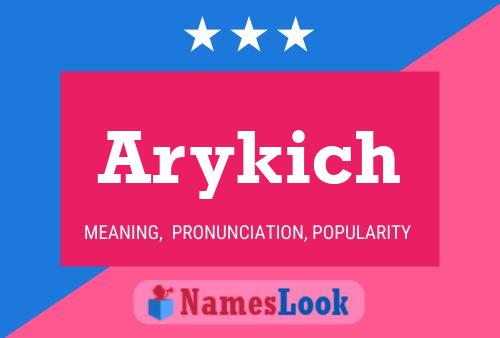 Affiche de nom Arykich