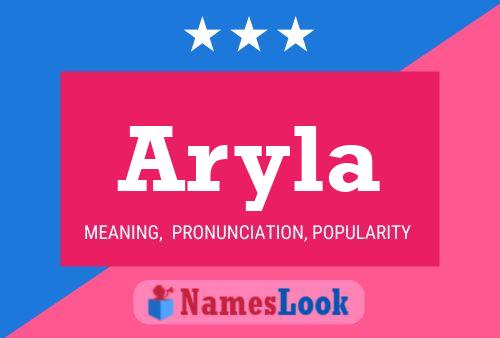 Affiche de nom Aryla