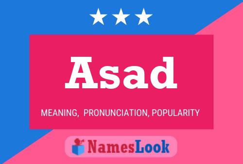 Affiche de nom Asad