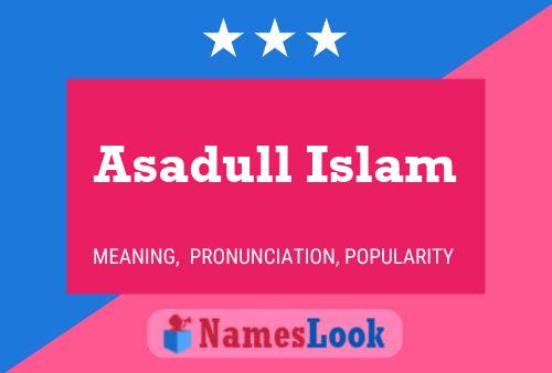 Affiche de nom Asadull Islam