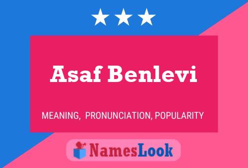 Affiche de nom Asaf Benlevi