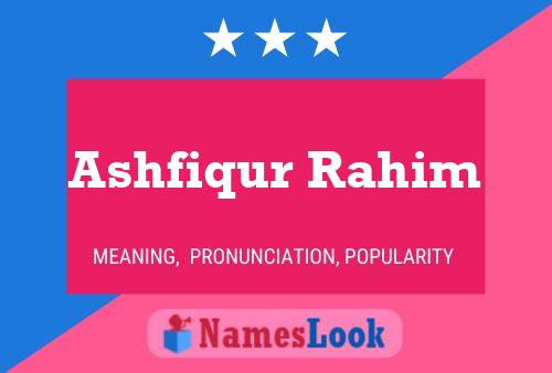 Affiche de nom Ashfiqur Rahim