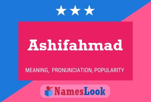 Affiche de nom Ashifahmad