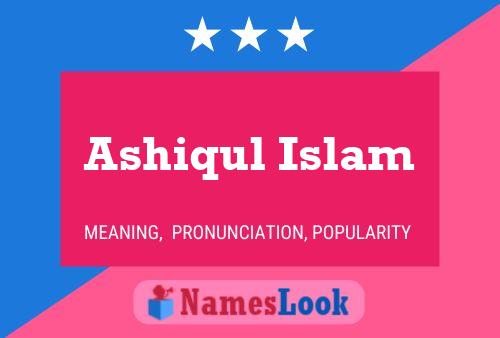 Affiche de nom Ashiqul Islam