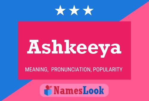 Affiche de nom Ashkeeya