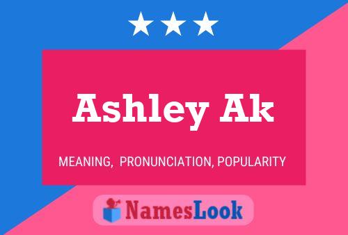 Affiche de nom Ashley Ak