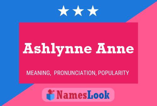 Affiche de nom Ashlynne Anne